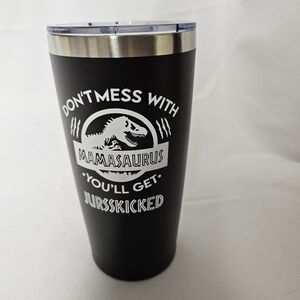 Black Mamasaurus Tumbler Metal New‎
